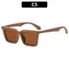 Óculos de Sol Quadrados Versáteis Estilo Coreano Moderno, Óculos de Sol Tendência Street Style com Proteção UV e Acabamento de Alto Padrão