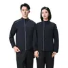 Chaqueta ejecutiva personalizada para negocios, traje resistente al desgaste, impermeable, antiincrustante, cortavientos, con tiras reflectantes, adecuada para hombres y mujeres en el taller