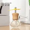 Cintura alta cubierta salida de aire en espiral botella de perfume botella vacía 8ML perfume aromaterapia aceite esencial Colgante para coche botella de aromaterapia