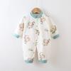 Ropa de bebé de otoño e invierno, mono de bebé de algodón fino de 40 g, sin hueso, cálido, ropa de escalada khayi, ropa para recién nacidos