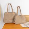 Bolsa Grande Impermeable Ligera de Tela Oxford Bolso Tote de Gran Capacidad Bolsa para Computadora Bolso de Hombro Sencillo para Viajero Bolso de Mano de Lona