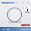 Chaveiro de Metal Argola Plana Argola de Chaveiro Niquelada Acessórios para Chaveiro Enfeites DIY Acessórios de Ferragem Argola de Fivela Pingente
