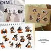 50 Pegatinas de Animales de Halloween Caricatura Disfrazados Cabeza de Calabaza Paquete de Pegatinas para Diario DIY Decoración de Guitarra Pegatina