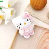 Vestido de renda fofo pingente de gato KT brinquedo de pelúcia de desenho animado broche sapato chapéu bolsa pingente acessório DIY