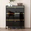 Armário de Sapatos Ultrafino para Uso Doméstico, Armário de Entrada com Tampa Flip-Top, Liquidação Especial, Armário Simples para Hall de Entrada, Armário de Armazenamento de Grande Capacidade
