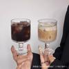 Copo de Vinho de Alto Valor de Cor Vintage Ins Wind Sunflower Anaglyph Design Sense Drink Juice High Foot Water Cup