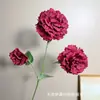 3 flores artificiais de lisianthus de pétalas duplas para decoração de cerimônia de casamento, ornamentos de sala de estar em casa, centros de mesa de hotel e arranjos florais