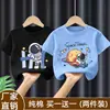 Moda de Verano 2026 para Niños Mayores, Tops Frescos de Verano para Niños, Camisetas de Manga Corta 100% Algodón de Verano, Estilo Urbano de Moda