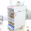 Porta-recibos Estante de almacenamiento Escritorio de oficina Cubeta para sobres Caja de almacenamiento de clasificación multicapa Caja para comprobantes de contabilidad