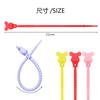 Correa de Silicona de Osito para Llavero DIY Cadena de Cuentas Cordón Colgante para Ropa Bolsa Joyería Hecha a Mano Accesorios para Llavero