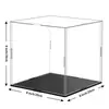 Producción en masa de caja de exhibición transparente acrílica ensamblaje de empalme caja de almacenamiento modelo caja de almacenamiento para exhibición de modelos hechos a mano