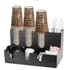 Porta-copos Multifuncional para Lojas de Chá com Leite, Porta-copos de Papel Descartável, Equipamento Dispensador de Copos, Divisor de Copos para Balcão de Bar, Porta-copos Moldado por Injeção