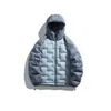 Chaqueta Ligera con Capucha Cortavientos Trendy para Exteriores Izexx para Hombres y Mujeres, Abrigo Engrosado Cálido y Resistente al Agua