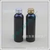 Tapa de Aluminio Botella Negra 120ML Botella de Esencia Líquido Medicinal Botella Vacía a Prueba de Luz Botella de Tónico Botella para Champú Gel de Ducha
