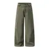 # Pantalones Cargo de Pierna Ancha Relajados Deconstruidos Patchwork para Mujer Sueltos Adelgazantes Moda Casual Versátiles de Longitud Completa