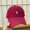 Gorra de Béisbol de Estilo Nuevo para Primavera y Verano, Bordado Simple con Letra C, Parte Superior Suave, para Mujer, Ala Ancha, Hace que la Cara Parezca Más Pequeña, Versátil, Look Sin Maquillaje