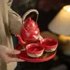 Productos Culturales y Creativos de la Ciudad Prohibida Tetera Ruihe Juego de Té Kung Fu Una Tetera Dos Tazas Estilo Chino Regalo de Boda para Recién Casados Regalo de Banquete de Cumpleaños