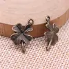 11X15Mm 0,6g Multicor Acessórios para Joias Artesanais DIY Flores e Árvores Pingente Trevo de Quatro Folhas