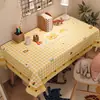 Toalha de mesa para escrivaninha infantil, tapete protetor para mesa de estudo de estudante, tapete de mesa, toalha de mesa para quarto de menina, pano de cobertura estilo ins