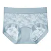 Calcinha Fio Dental de Renda Floral Pure Desire para Meninas Sem Costura Respirável Forro de Seda Renda Roupa Íntima Fina Atacado # 2530 #