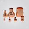 Cople Reductor de Tubo de Cobre Cobre Rojo Cabeza Grande a Pequeña Adaptador Reductor para Almacenamiento en Frío Junta de Soldadura Directa 6.35-108