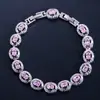 Liying joyería moda nuevo pulsera de circón regalo de cumpleaños para mujer pulsera de cristal joyería popular venta al por mayor