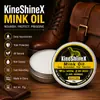 La Crema de Aceite Nutritivo para Cuero Kineshinex es Adecuada para Zapatos, Botas, Bolsos, Sofás, Sillas de Montar y Equipamiento para Caballos para Mejorar la Suavidad