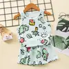 Chaleco de Algodón Puro para Niñas Traje Chaleco de Malla Fina sin Mangas de Verano para Bebés Niños Chaleco de Dibujos Animados Traje