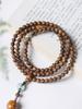 Pulsera de Agarwood Natural con Cuentas de Hoja de Jade Pulsera para Mujer, Cuentas de Joyería Fina Retro, Nuevo Estilo Chino