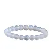 Pulsera Circular Simple de Ágata Roja Natural, Negra, Amarilla y Blanca con Cuentas Redondas de Calcedonia, Cuentas de Cristal y Ágata Verde para Hombres y Mujeres