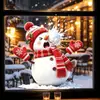 Divertidos Pegatinas Electroestáticas para Ventana de Muñeco de Nieve y Batalla de Bolas de Nieve, Sin Pegamento, No Dañan el Vidrio, Decoración de Ambiente Festivo para Ventana de Sala de Estar