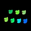 Artesanías de resina de pato con brillo en la oscuridad de paisaje transfronterizo de colores, adornos de escritorio DIY para paisajismo con musgo, personalizable