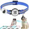 Collar Anti-pérdida para Gatos Nuevo Transfronterizo Localizador Inteligente de Código QR para Mascotas Cubierta Protectora para Collar de Gato Airtag en stock