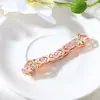Pulsera Magnética Desmontable con Forma de Corazón, Moda Europea y Americana de Venta Caliente Transfronteriza, Aleación Ecológica con Pedrería, Pulsera Ajustable para Mujer