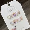 Parche de arte para uñas hecho a mano zanahoria linda suave adorable conejo de dibujos animados pintado a mano amor fototerapia usando uñas uñas postizas productos terminados