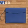 Bolsas de Documentos Empresariais Personalizáveis com Impressão de Logotipo, Pastas de Arquivo Impermeáveis, Bolsas de Documentos de Couro A4 Espessadas