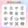 Pulseira Nova Europeia e Americana para Crianças Cor Macaron Liga de Metal Conjunto de Contas de Cristal Unicórnio Desenho Animado Presente para Menina