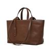 Bolso de mujer nuevo de piel auténtica, bandolera cruzada de piel de vacuno, estilo retro, de piel suave, de gran capacidad.