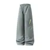 Pantalones de Algodón Funcionales Rectos para Exterior, Estilo Otoño e Invierno, Pantalones Casuales de Trabajo Color Block con Cremallera, Pantalones Largos Cálidos y Gruesos