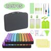 Nuevo kit de pintura de diamantes DIY color degradado bicolor paquete de 30 bolsa de almacenamiento para botellas traje de herramientas para 60 botellas