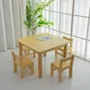 Mesa de Guardería de Jardín de Infancia Mesa y Silla de Madera Maciza para Educación Temprana Dibujo Escritura Juegos Juguetes Mesa Rectangular