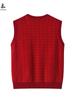 Chaleco de Lana Grueso Casual de Moda con Bolsillo, Cuello en V, Sin Mangas para Ropa de Abrigo, Chaleco de Punto con Botones Unisex para Pareja