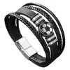 Pulsera Ovalada de Acero Inoxidable con Círculo de Aleación de Fútbol Accesorios Populares Transfronterizos de Amazon Fútbol Blanco y Negro Longitud Personalizable