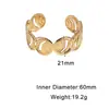 Pulsera Minimalista de Acero de Titanio de Alta Gama Estilo Europeo y Americano Transfronteriza, Pulsera Geométrica Ovalada de Acero Inoxidable de Nicho No Desvanecible para Mujer