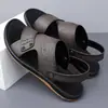 Sandalias de Uso Dual para Exteriores para Hombre, Nuevo Estilo de Verano con Punta Abierta para Jóvenes, Zapatos de Playa, Suela Suave Antideslizante, Zapatos de Papá, Dropshipping