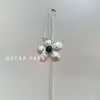 Collar Colgante de Flor de Resina Cadena de Clavícula Simple de Moda de Gama Alta Cadena Ligera de Lujo Nicho Temperamento Joyería Versátil Venta al por Mayor