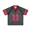 Ropa para Hombre Jie Zhan Retro Holgada de Marca de Moda Camiseta Deportiva 2026 Nueva Estilo Americano Casual Unisex Pareja Hueca de Manga Corta.