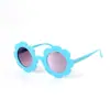 Gafas de sol de flor para niños, transparentes, rosas, de moda, girasol, gafas de bebé, para niños y niñas, a la moda, combinan con todo, gafas de sol de playa