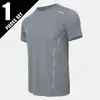 Comercio Exterior Transfronterizo de Ultramar Verano Hombres Color Sólido Secado Rápido Deportivo Manga Corta Holgado Running Montañismo Ocio Camiseta Moda