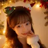 Diadema Navideña de Peluche Colorida con Forma de Caramelo y Estrella para Niños, Pasador Navideño Lindo de Muñeco de Nieve, Accesorios para Disfraz de Niñas